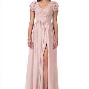 Azazie Suneeta Bridesmaids Dress in Dusty Rose